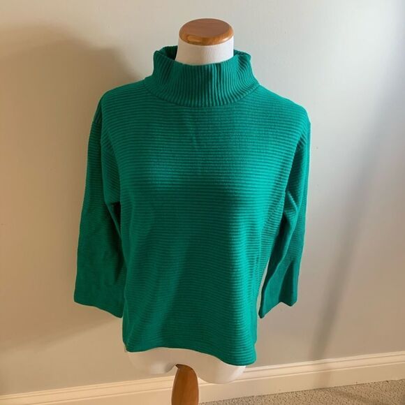 MELLODAY Ottoman Ribbed Knit Turtleneck - M - NWT - Picture 4 of 8